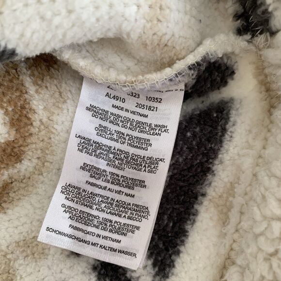 Columbia West Bend 1/4 Zip Pullover Women XL Fleece Beige Tan Aztec Southwestern - Picture 8 of 9